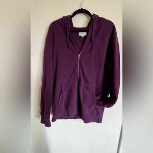 Goodfellow Purple Zippered Hoodie